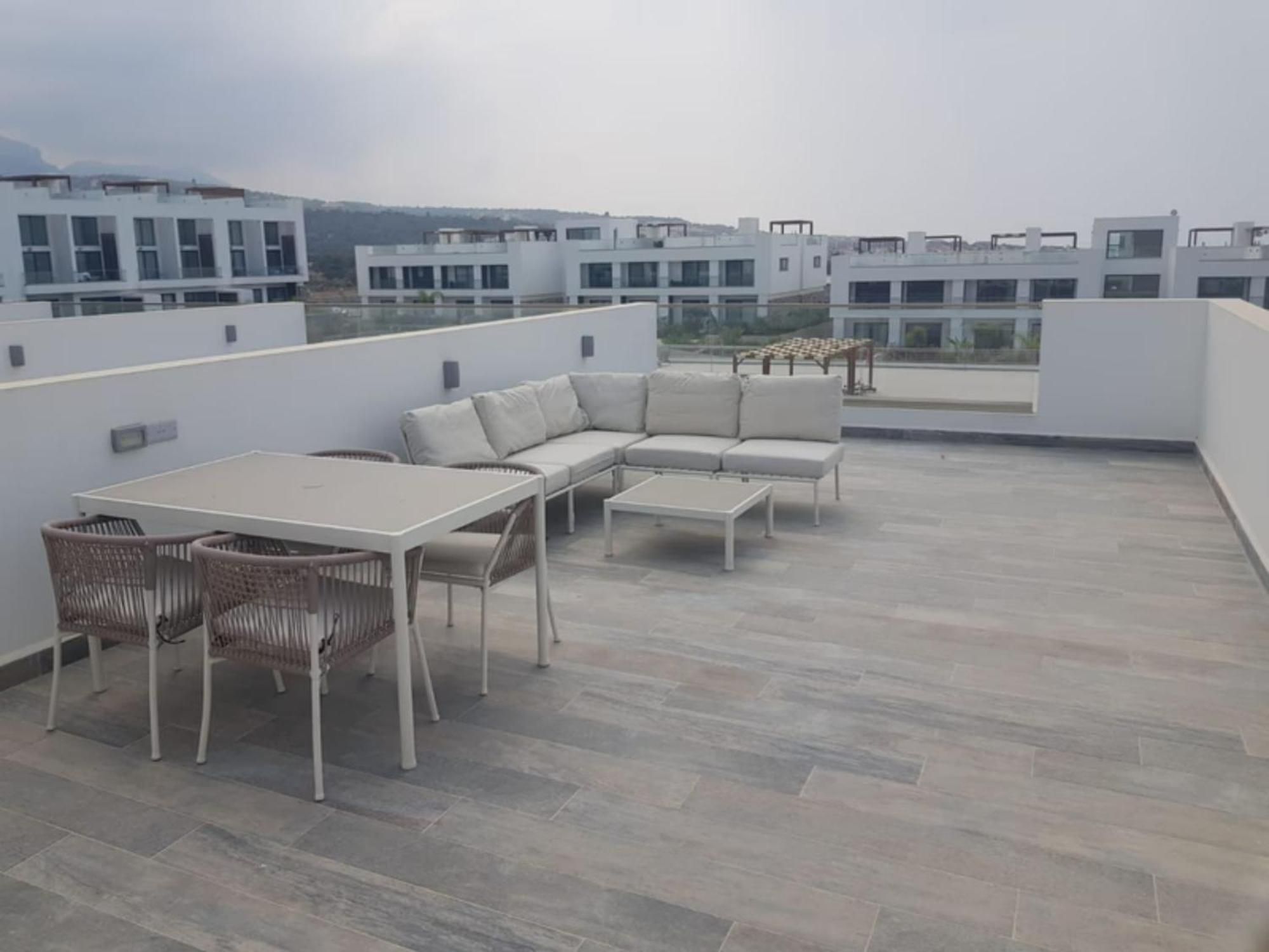 Beachfront Penthouse Studio Apartment, Eco Wellness Resort, Heated Pool Кирения Екстериор снимка