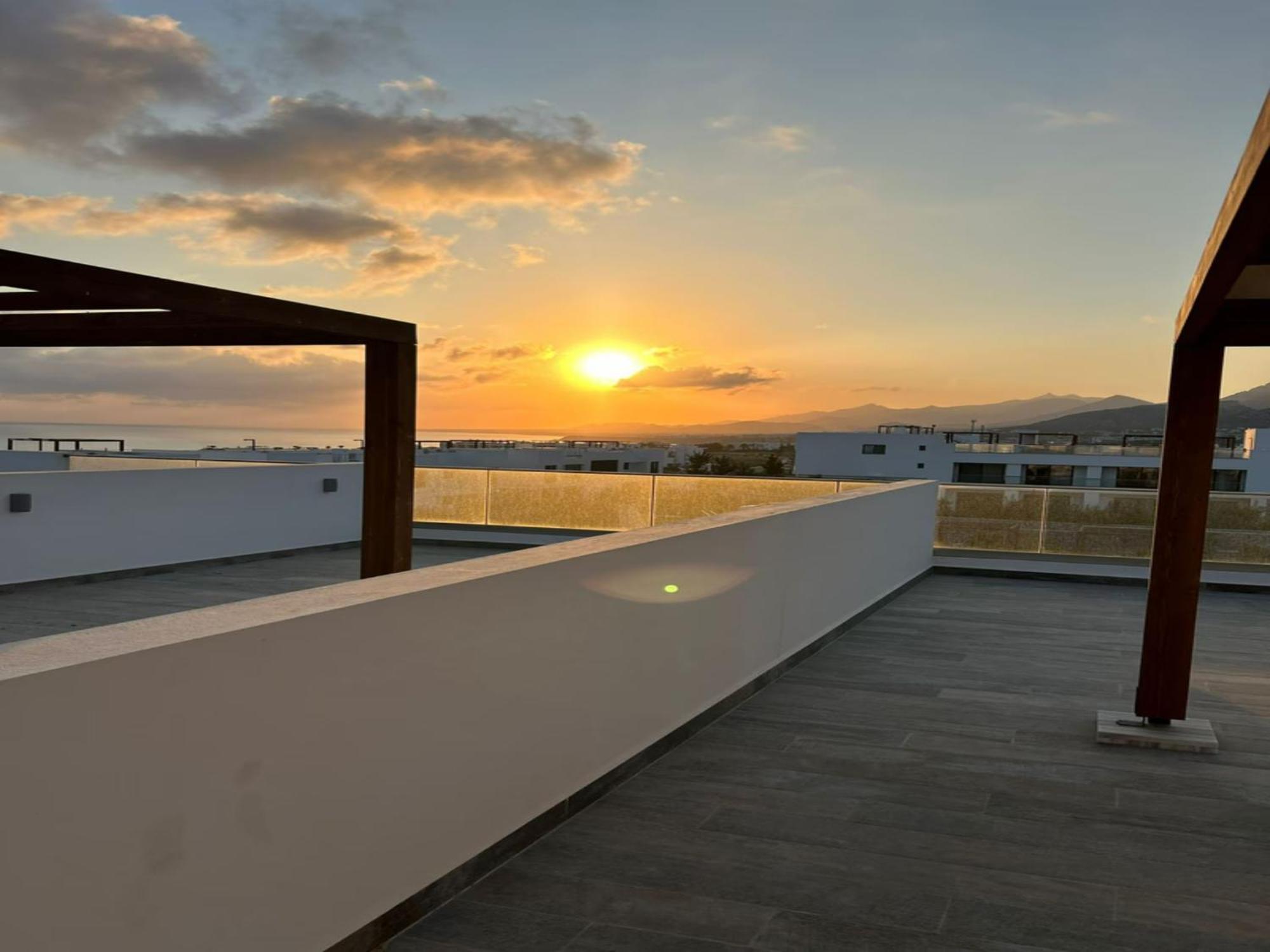 Beachfront Penthouse Studio Apartment, Eco Wellness Resort, Heated Pool Кирения Екстериор снимка